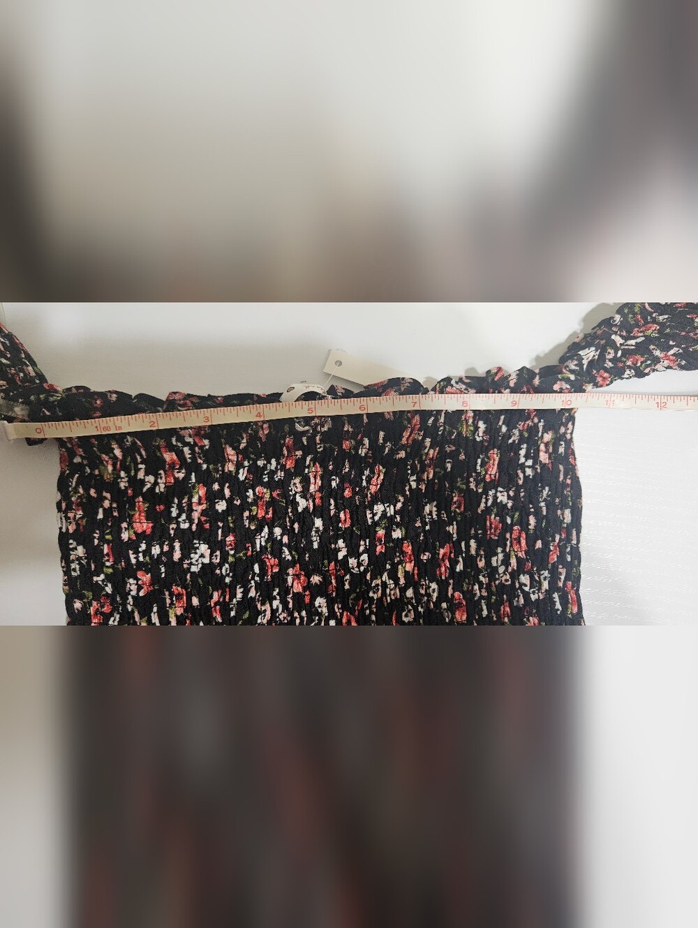 Blush Black Floral Off-Shoulder Midi Dress - Picture 5 of 7